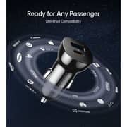 Choetech Dual Port Car Charger Black