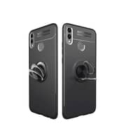 Remson Back Case Cover For Huawei Honor 8x Ring Series Shock Absorption Soft Tpu Black