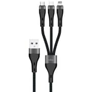 Trands 3-in-1 Cable 1.2m Black