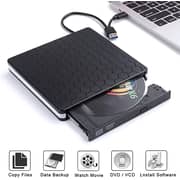 External DVD Drive for Laptop and Desktop Black