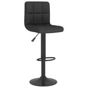 Vidaxl Bar Stools 2 Pcs Black Fabric