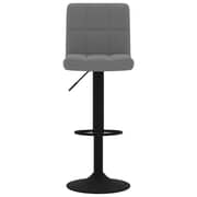 Vidaxl Bar Stools 2 Pcs Dark Grey Velvet