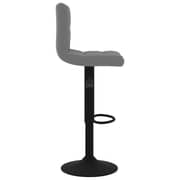 Vidaxl Bar Stools 2 Pcs Dark Grey Velvet