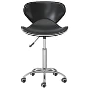 Vidaxl Swivel Dining Chairs 2 Pcs Black Faux Leather