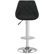 Vidaxl Bar Stools 2 Pcs Black Faux Leather