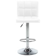 Vidaxl Bar Stools 2 Pcs White Faux Leather