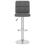 Vidaxl Bar Stool Grey Faux Leather