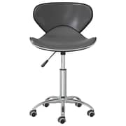Vidaxl Swivel Dining Chairs 2 Pcs Grey Faux Leather