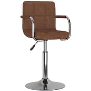 Vidaxl Bar Stool Brown Fabric