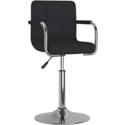 Vidaxl Bar Stool Black Fabric