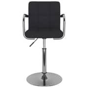 Vidaxl Bar Stool Black Fabric