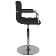 Vidaxl Bar Stool Black Fabric