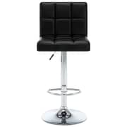Vidaxl Bar Stools 2 Pcs Black Faux Leather