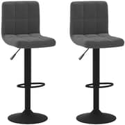 Vidaxl Bar Stools 2 Pcs Black Velvet