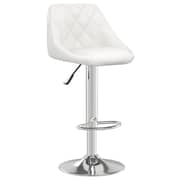 Vidaxl Bar Stools 2 Pcs White Faux Leather