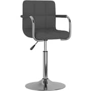Vidaxl Bar Stool Dark Grey Fabric