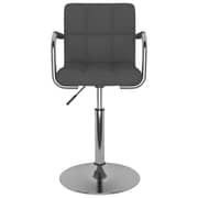 Vidaxl Bar Stool Dark Grey Fabric