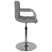 Vidaxl Bar Stool Light Grey Fabric
