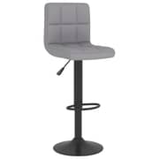 Vidaxl Bar Stools 2 Pcs Light Grey Fabric
