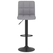 Vidaxl Bar Stools 2 Pcs Light Grey Fabric