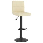 Vidaxl Bar Stools 2 Pcs Cream Fabric