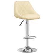 Vidaxl Bar Stools 2 Pcs Cream Faux Leather