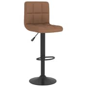 Vidaxl Bar Stools 2 Pcs Brown Fabric