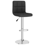 Vidaxl Bar Stools 2 Pcs Black Fabric