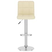 Vidaxl Bar Stools 2 Pcs Cream Fabric