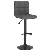 Vidaxl Bar Stools 2 Pcs Dark Grey Fabric