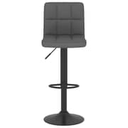 Vidaxl Bar Stools 2 Pcs Dark Grey Fabric
