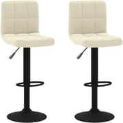 Vidaxl Bar Stools 2 Pcs Cream Velvet