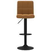 Vidaxl Bar Stools 2 Pcs Brown Velvet