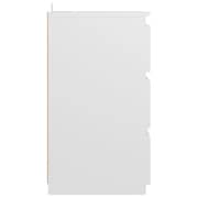 Vidaxl Bed Cabinet White 40x35x62.5 Cm Chipboard