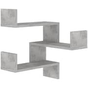 Vidaxl Wall Corner Shelf Concrete Grey 40x40x50 Cm Chipboard