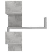 Vidaxl Wall Corner Shelf Concrete Grey 40x40x50 Cm Chipboard