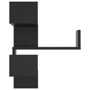 Vidaxl Wall Corner Shelf Black 40x40x50 Cm Chipboard
