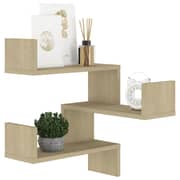 Vidaxl Wall Corner Shelf Sonoma Oak 40x40x50 Cm Chipboard