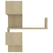Vidaxl Wall Corner Shelf Sonoma Oak 40x40x50 Cm Chipboard