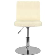 Vidaxl Swivel Dining Chairs 2 Pcs Cream Fabric