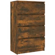 Vidaxl Sideboard Smoked Oak 60x35x98.5 Cm Engineered Wood