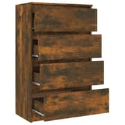 Vidaxl Sideboard Smoked Oak 60x35x98.5 Cm Engineered Wood