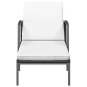 Vidaxl Sun Loungers 2 Pcs With Table Poly Rattan Black