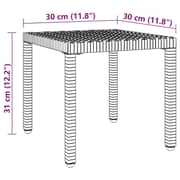 vidaXL Sun Loungers 2pcs with Table