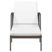 vidaXL Sun Loungers 2pcs with Table