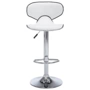Vidaxl Bar Stools 2 Pcs White Faux Leather