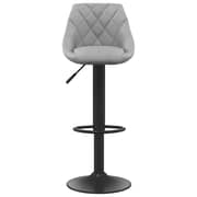 Vidaxl Bar Stools 2 Pcs Light Grey Velvet