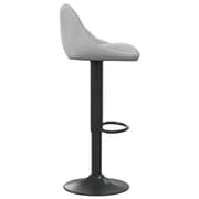 Vidaxl Bar Stools 2 Pcs Light Grey Velvet