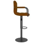 Vidaxl Bar Stools 2 Pcs Brown Velvet