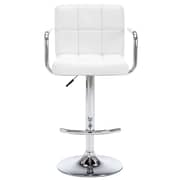 Vidaxl Bar Stools 2 Pcs White Faux Leather